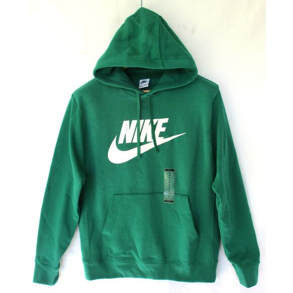 New NIKE Sportswear Club Fleece Men's Graphic Pullover Hoodie Green Men M - Picture 1 of 12